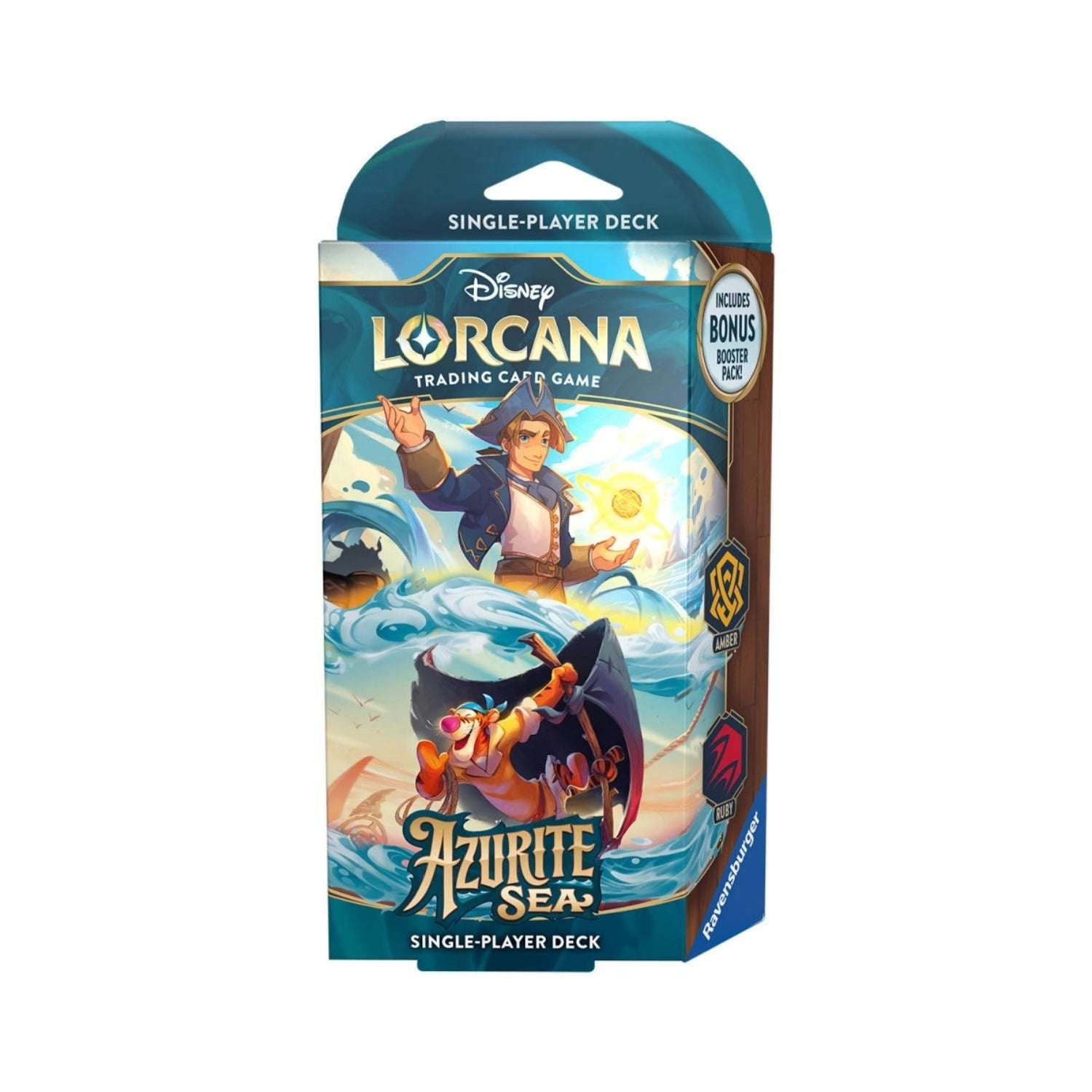 Disney Lorcana: Azurite Sea Starter Deck (Ruby & Amber)-Hobbykort