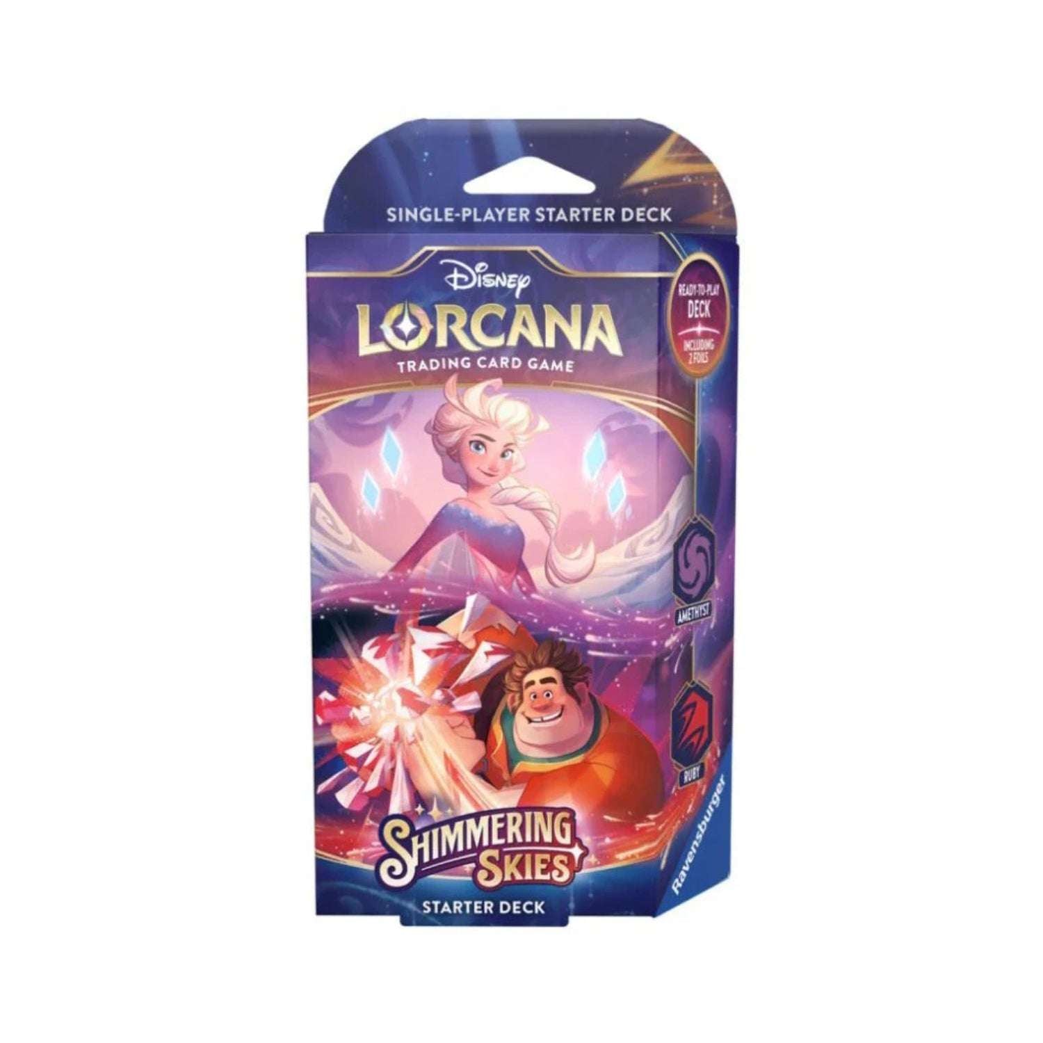 Disney Lorcana: Shimmering Skies Starter Deck (Elsa & Wreck)-Hobbykort