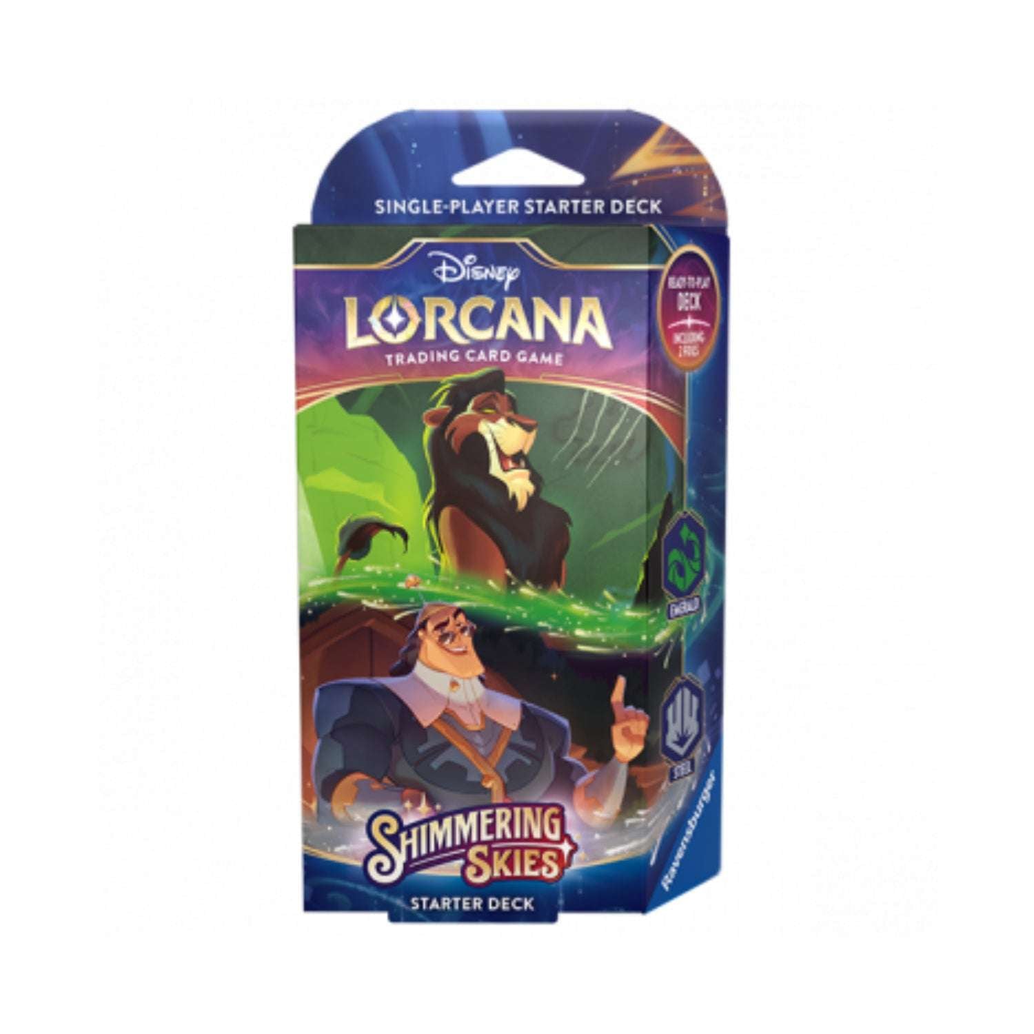 Disney Lorcana: Shimmering Skies Starter Deck (Scar & Kronk)-Hobbykort