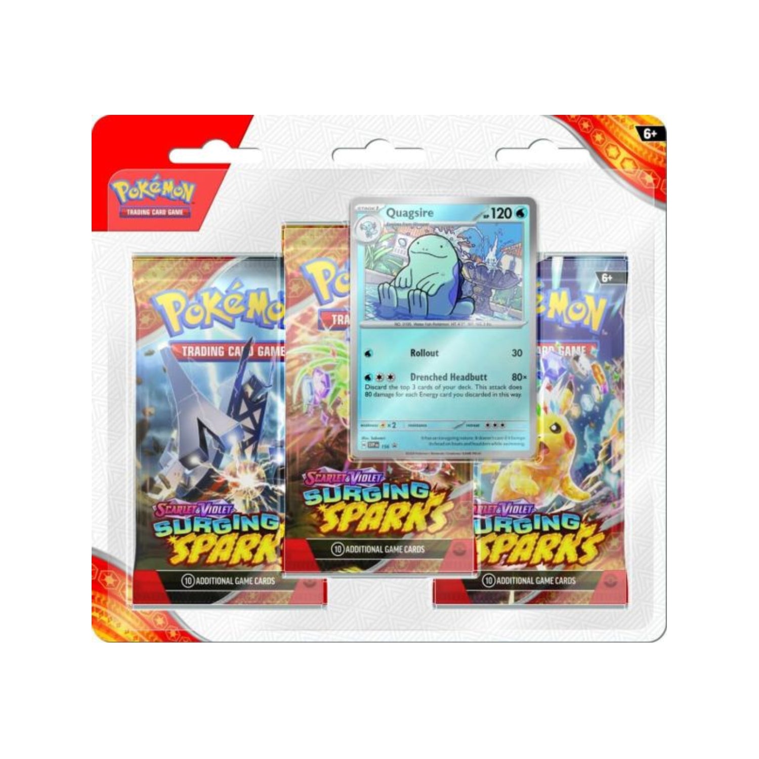 Pokémon SV8: Surging Sparks 3-Pack Booster Blister-Hobbykort
