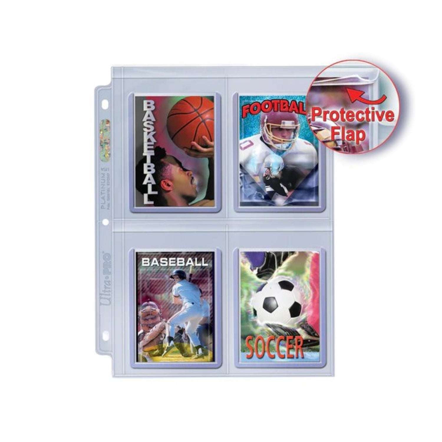 Ultra Pro Platinum Series 4-Pocket Toploader (25st)-Hobbykort