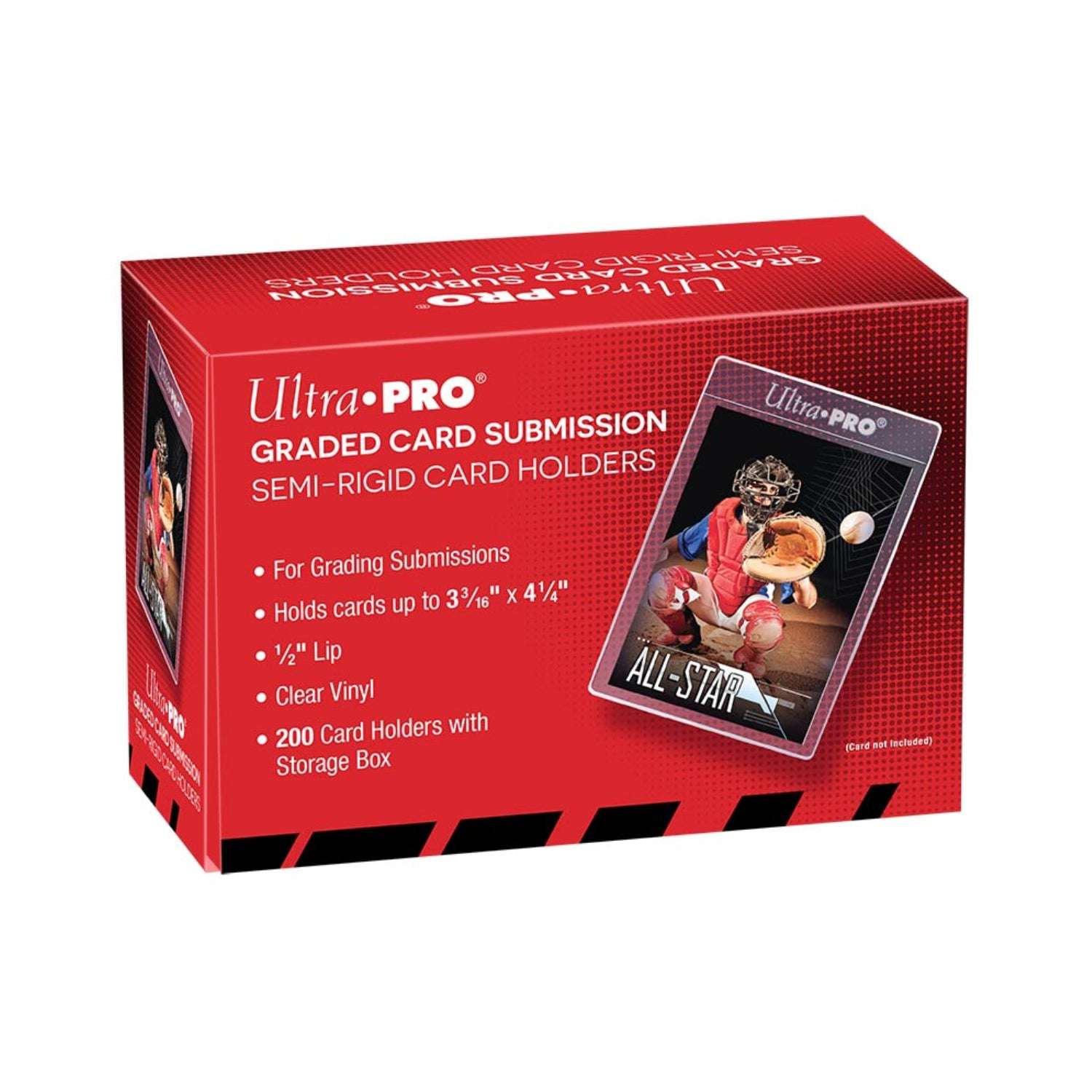 Ultra pro Semi-Rigid 1/2" Lip Tall Sleeves Box (200st)-Hobbykort