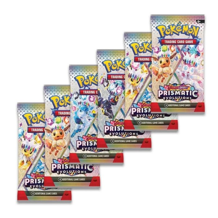 Pokémon SV8.5: Prismatic Evolutions Booster Bundle (6 Booster Packs) - Hobbykort