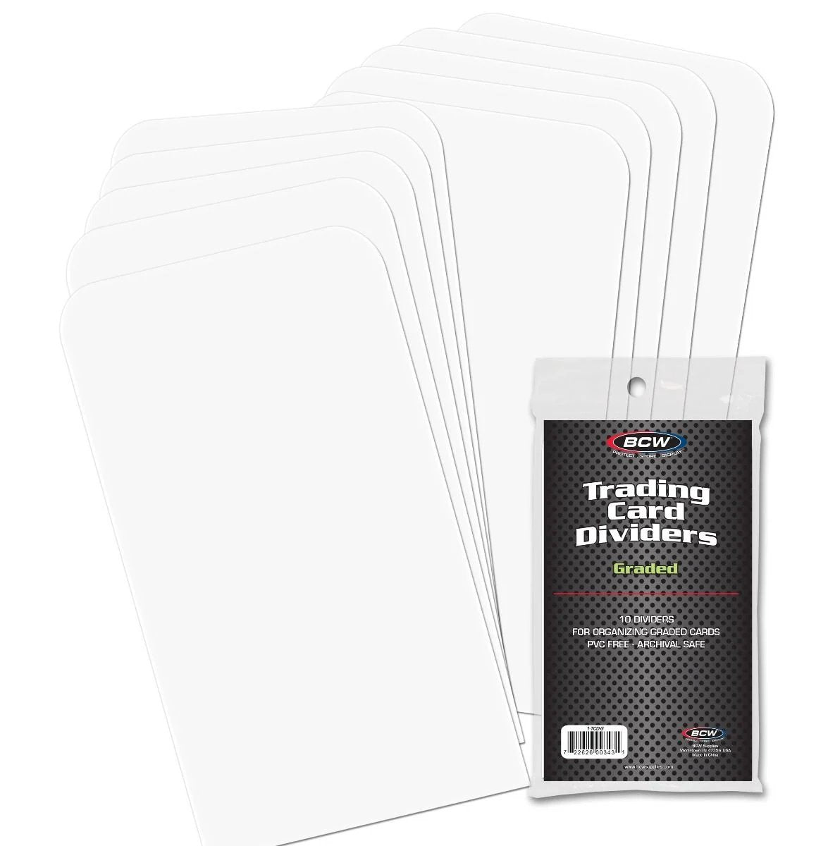 BCW Graded Trading Card Dividers (10st) - Hobbykort