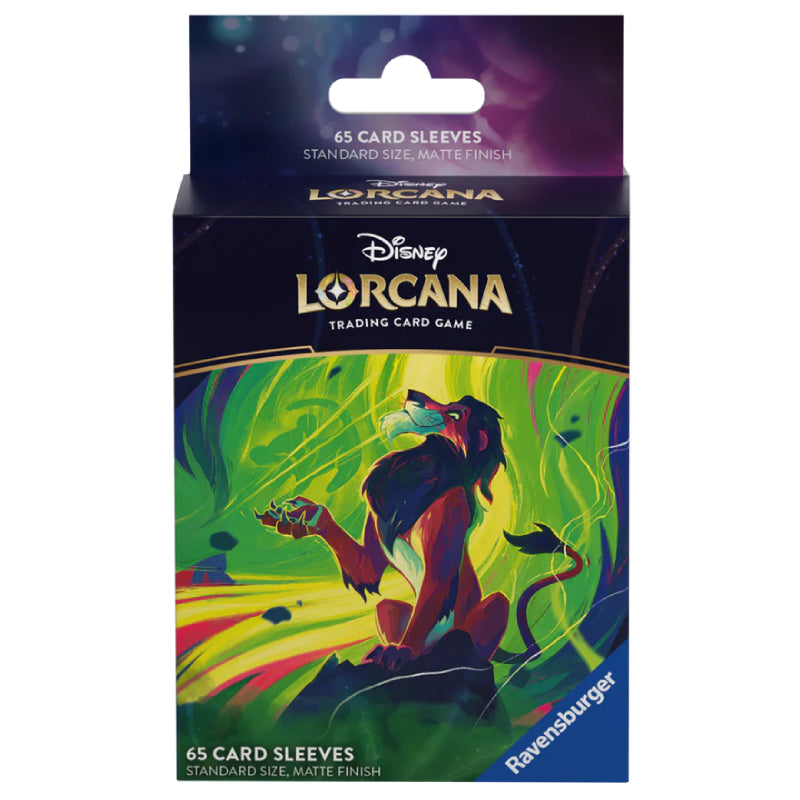 Disney Lorcana - Azurite Sea Card Sleeves: Scar (Standard)-Hobbykort