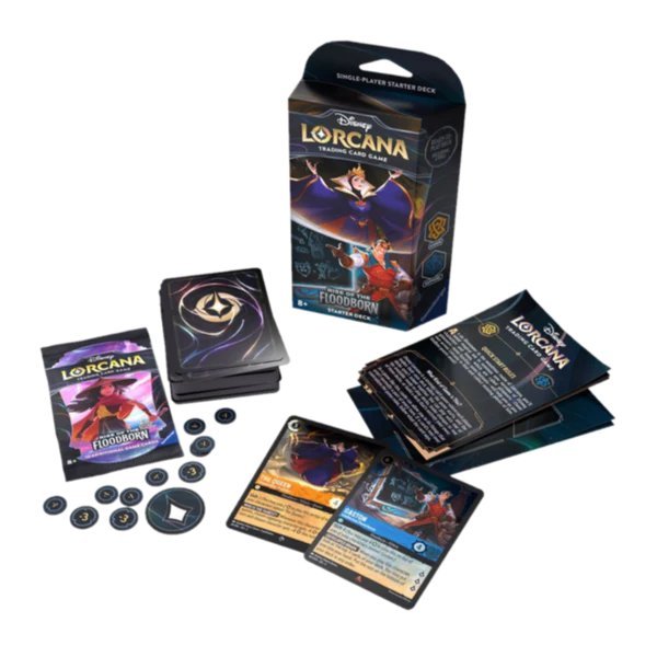 Disney Lorcana: Rise Of The Floodborn Starter Deck (Wicked Queen & Gaston) - Hobbykort