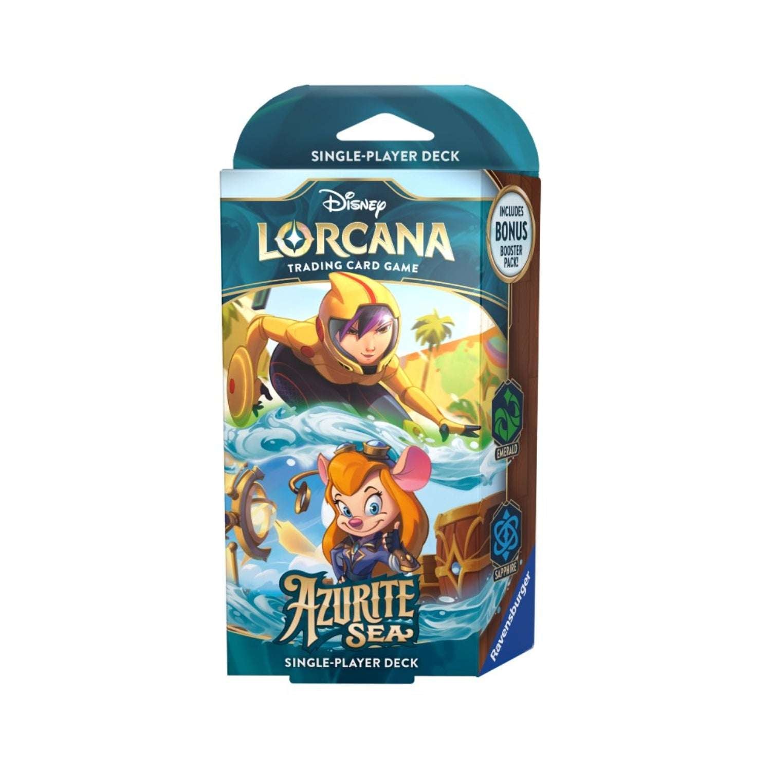 Disney Lorcana: Azurite Sea Starter Deck (Emerald & Sapphire)-Hobbykort