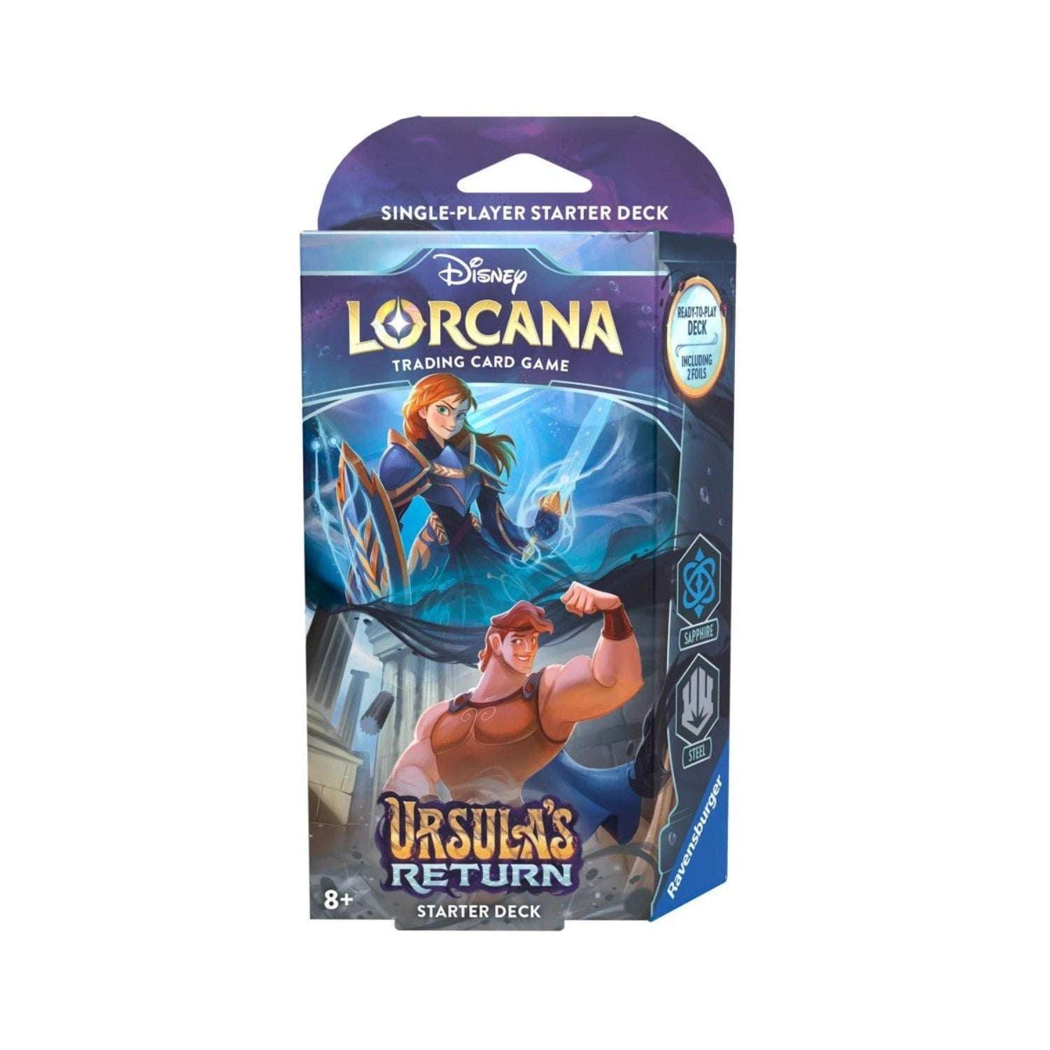 Disney Lorcana: Ursula's Return Starter Deck (Sapphire & Steel)-Hobbykort