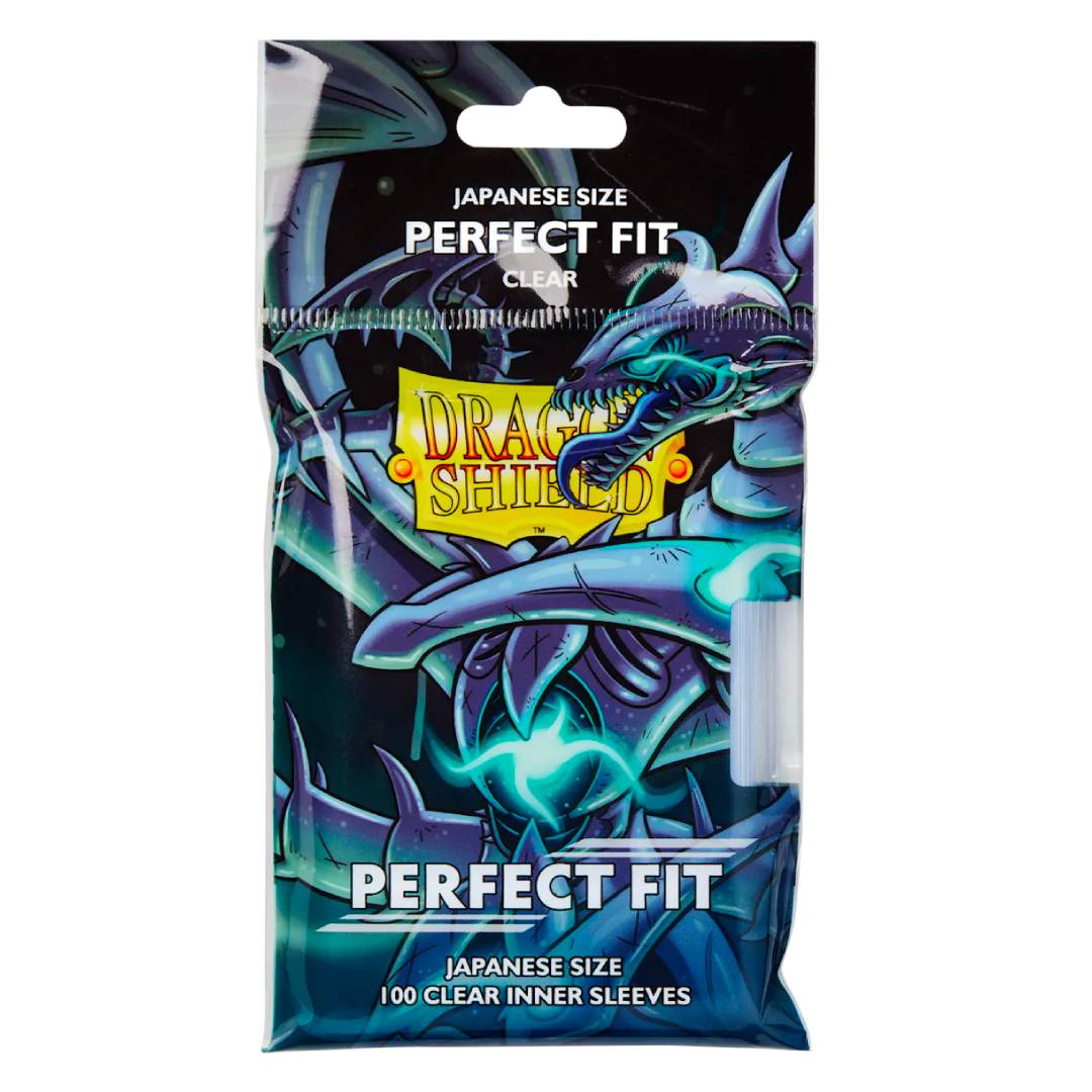 Dragon Shield Perfect Fit Card Sleeves - Clear 100st (Japanese Size) - Hobbykort