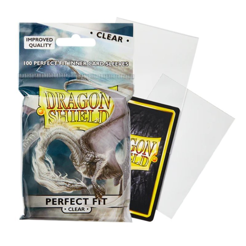 Dragon Shield Perfect Fit Card Sleeves - Clear 100st (Standard) - Hobbykort