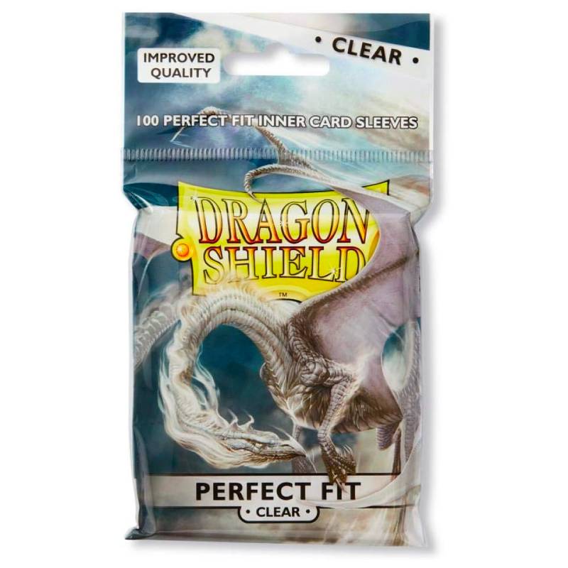 Dragon Shield Perfect Fit Card Sleeves - Clear 100st (Standard) - Hobbykort