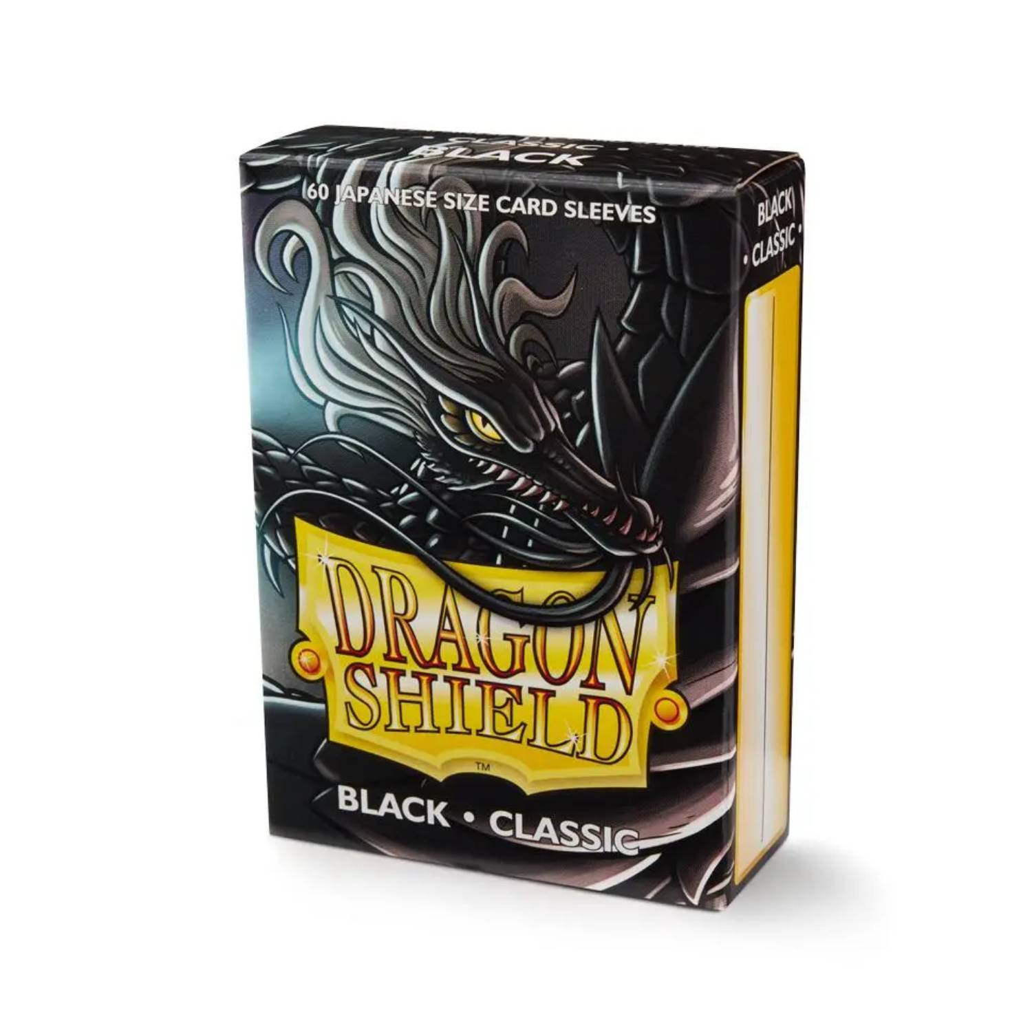 Dragon Shield Card Sleeves - Classic Black 60st (Japanese Size)-Hobbykort