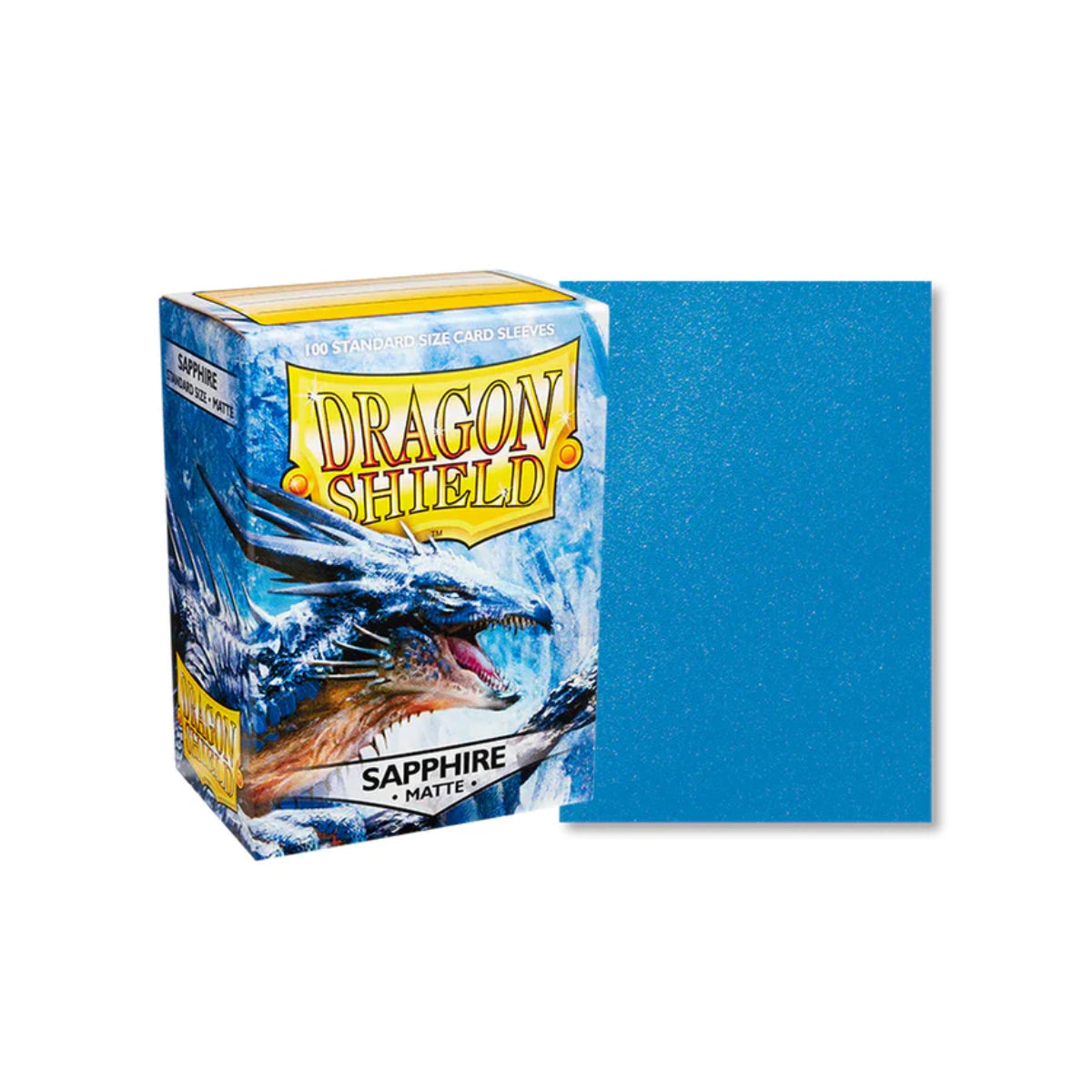 Dragon Shield Card Sleeves - Sapphire Matte 100st (Standard)-Hobbykort