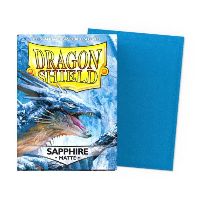 Dragon Shield Card Sleeves - Sapphire Matte 100st (Standard)-Hobbykort