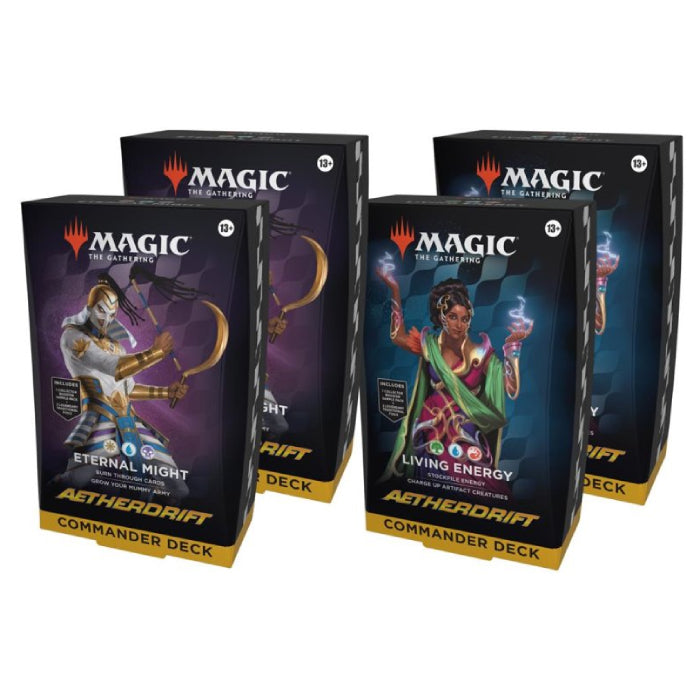 Magic The Gathering: Aetherdrift Commander Deck Display (4pack)-Hobbykort