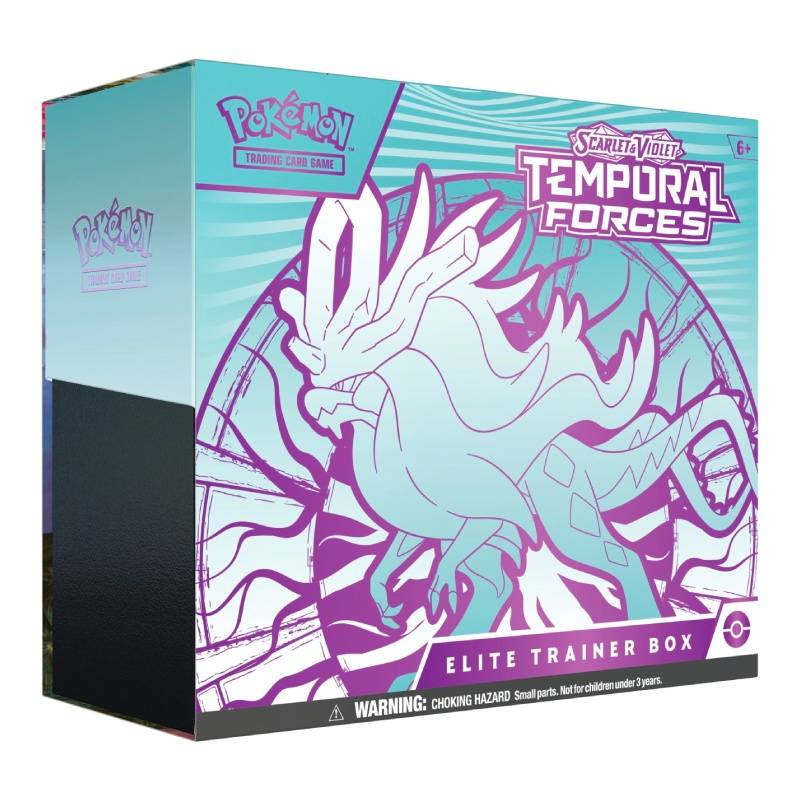 Pokémon Scarlet and Violet 5: Temporal Forces Elite Trainer Box - Hobbykort