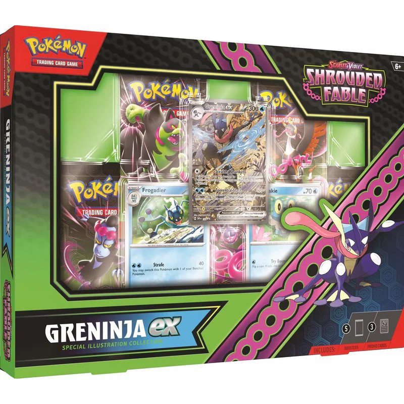 Pokemon SV6.5: Shrouded Fable Greninja ex Special Illustration Collection Box-Hobbykort