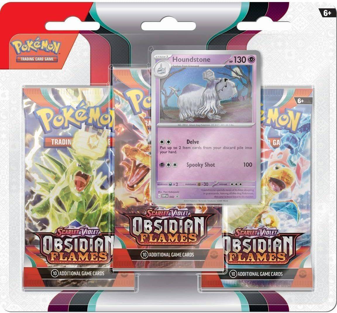 Pokémon Scarlet & Violet 3: Obsidian Flames 3 Pack Booster Pack Blister - Hobbykort