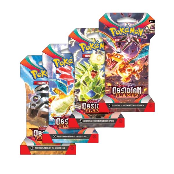 Pokémon Scarlet & Violet 3: Obsidian Flames Sleeved Booster Pack-Hobbykort