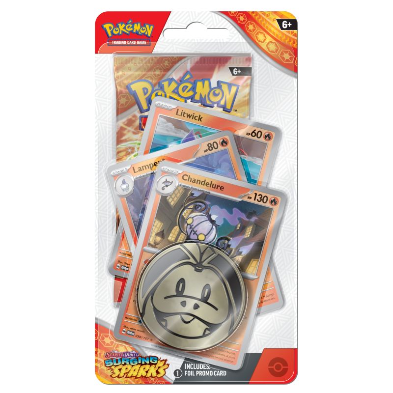 Pokémon Scarlet & Violet 8: Surging Sparks Premium Checklane Blister-Hobbykort