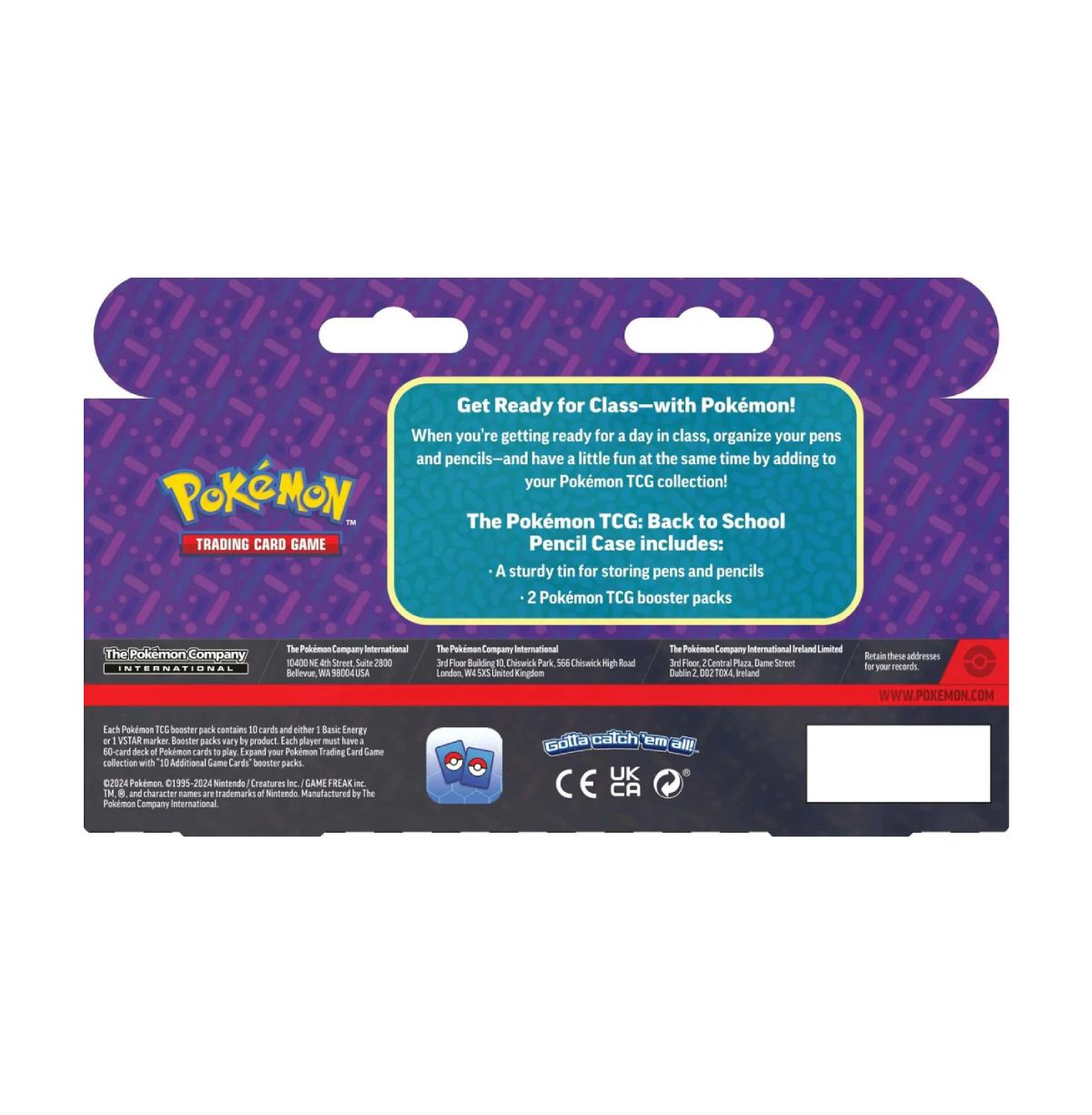 Pokemon TCG: Back to School Pencil Case-Hobbykort