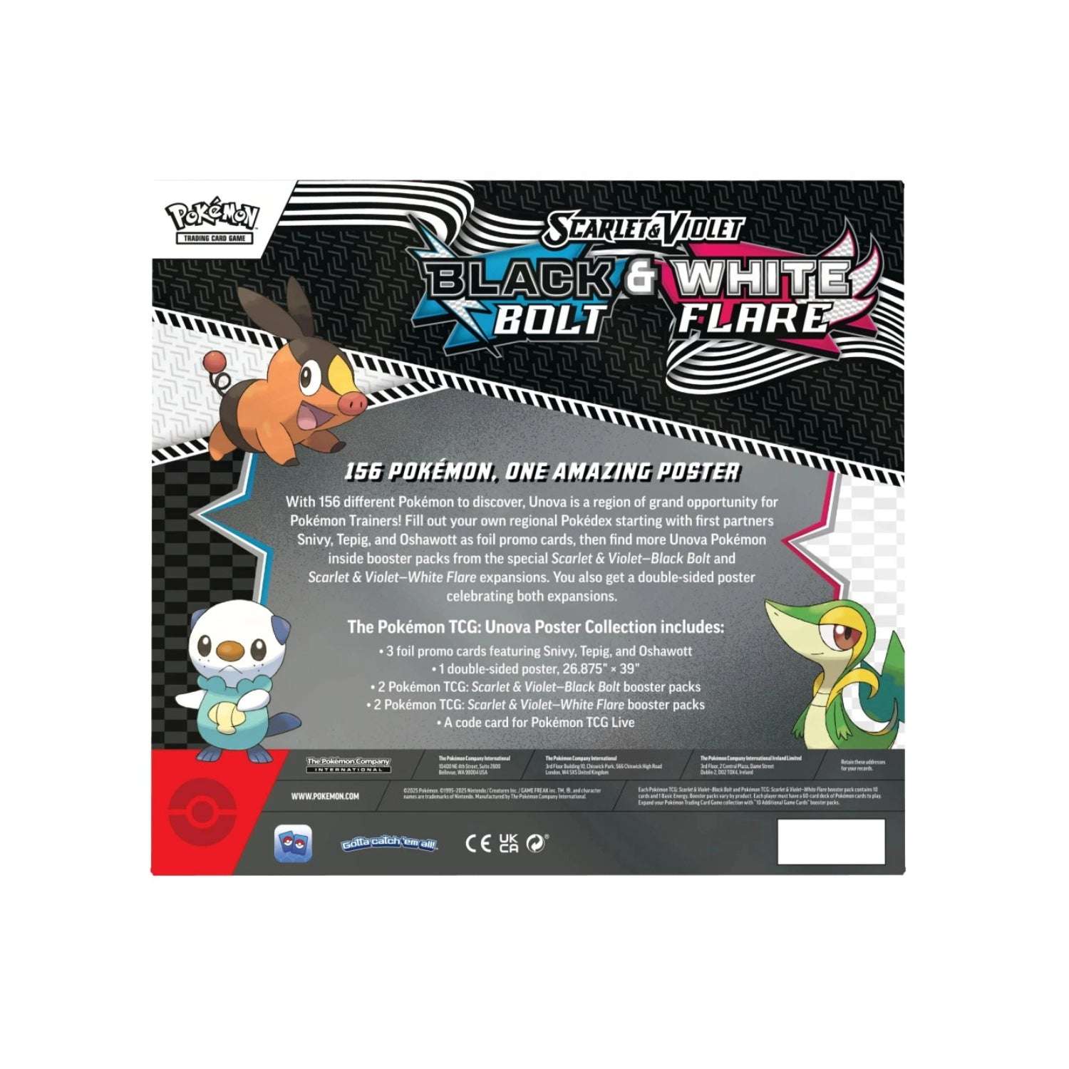 Pokémon SV10.5: Black Bolt & White Flare - Poster Collection-Hobbykort
