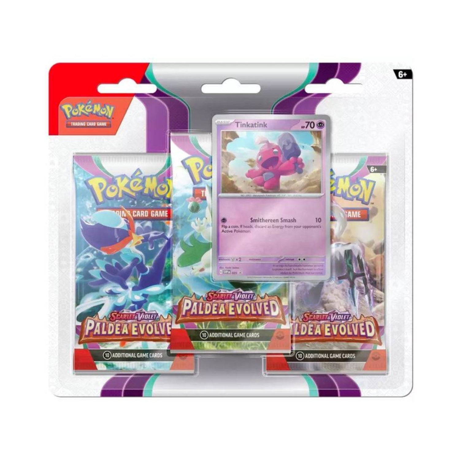 Pokémon SV2: Paldea Evolved 3 Pack Blister-Hobbykort