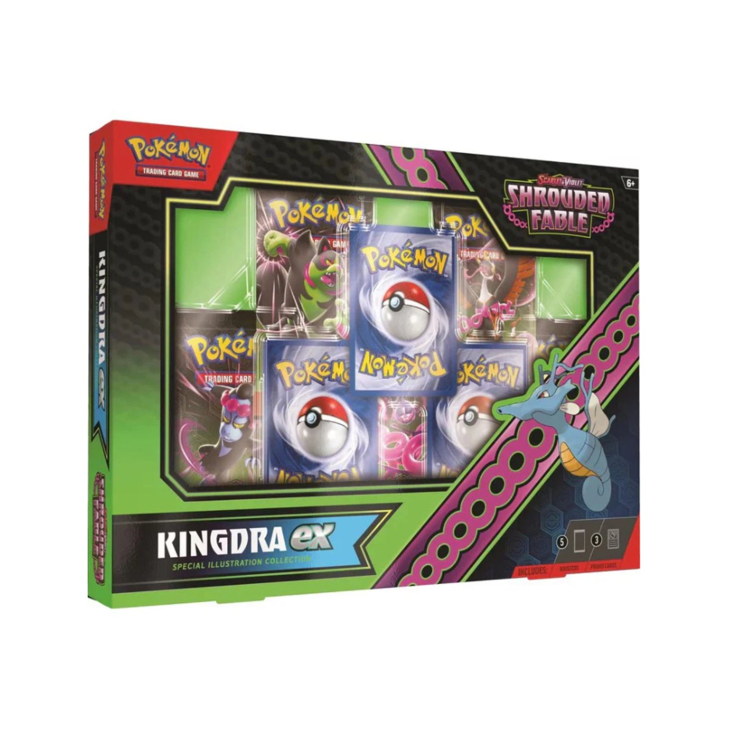 Pokemon SV6.5: Shrouded Fable Kingdra ex Special Illustration Collection Box-Hobbykort