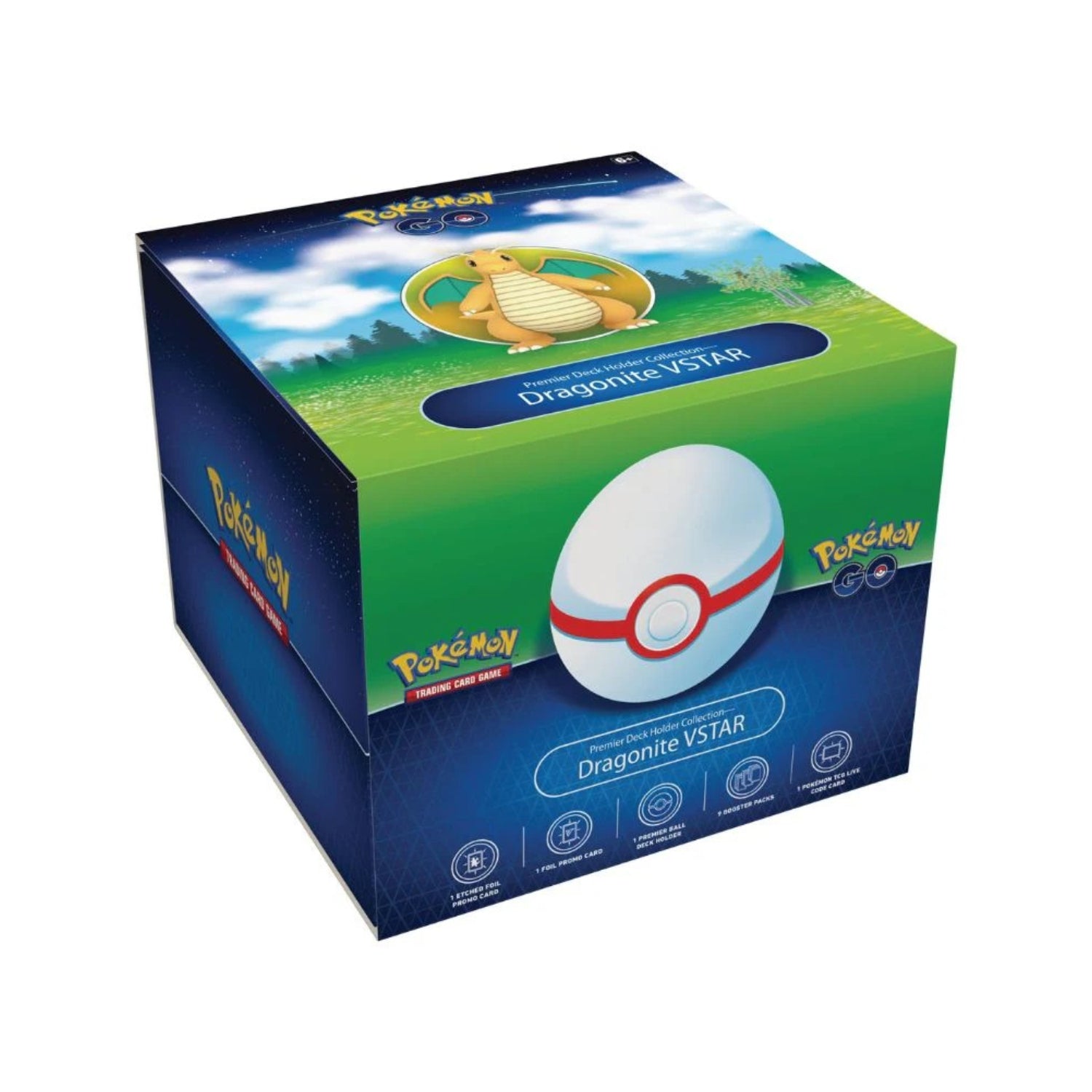 Pokemon SWSH 10.5: Pokémon GO Premier Deck Holder Collection Dragonite VSTAR-Hobbykort