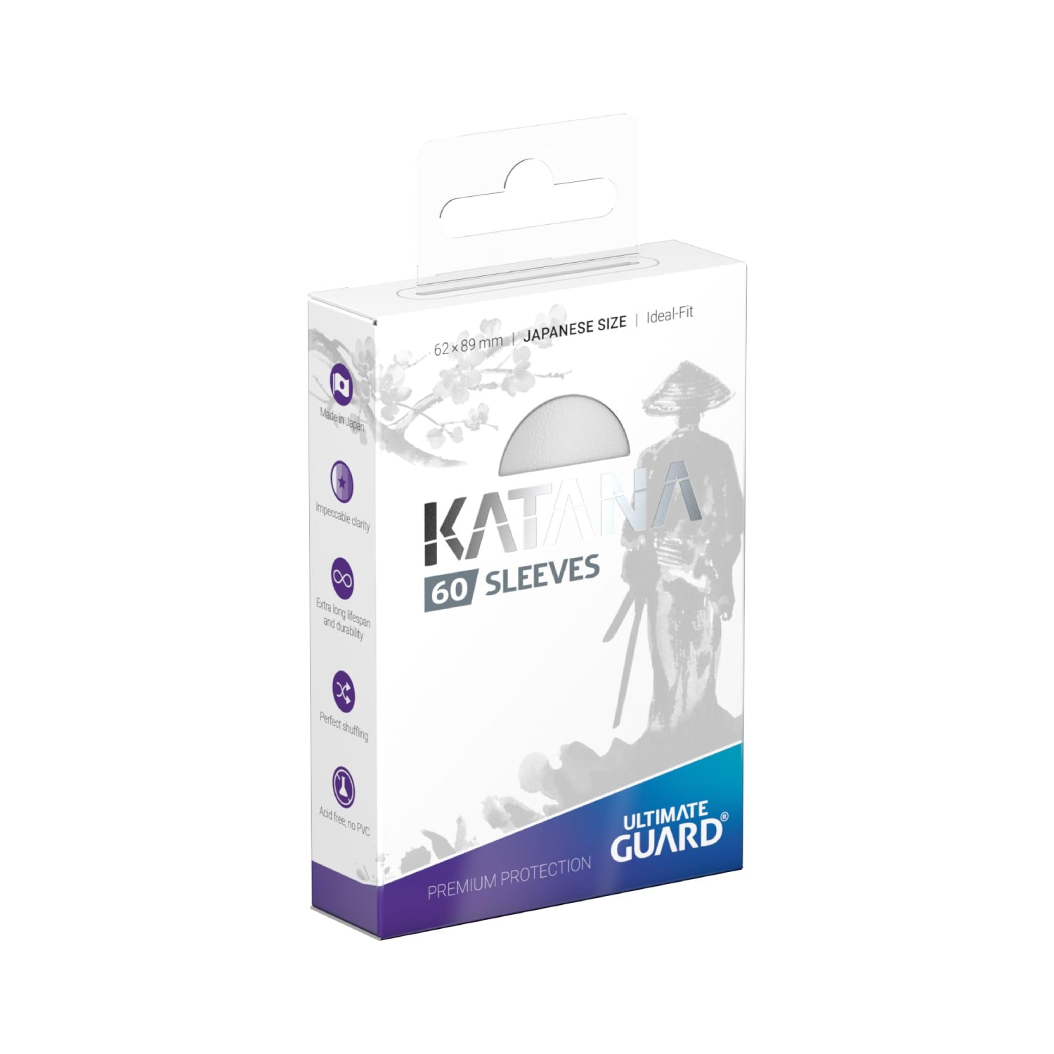Ultimate Guard Katana - Svart 60st (Japanese Size)-Hobbykort