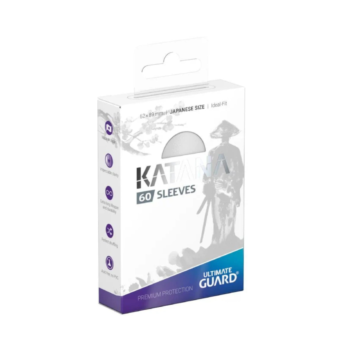 Ultimate Guard Katana - Vit 60st (Japanese Size)-Hobbykort