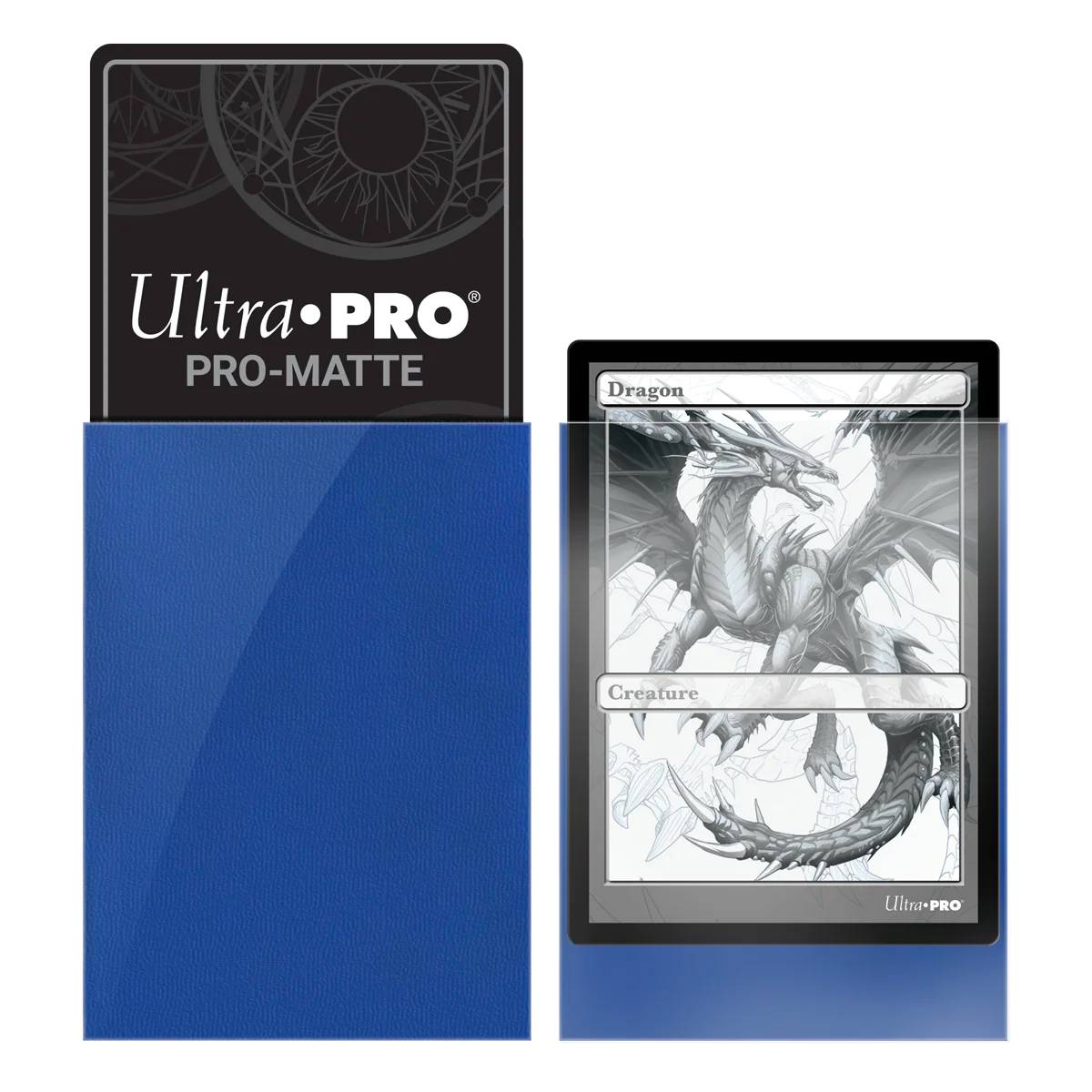 Ultra Pro Matte Sleeves Blå 100st (Standard) - Hobbykort