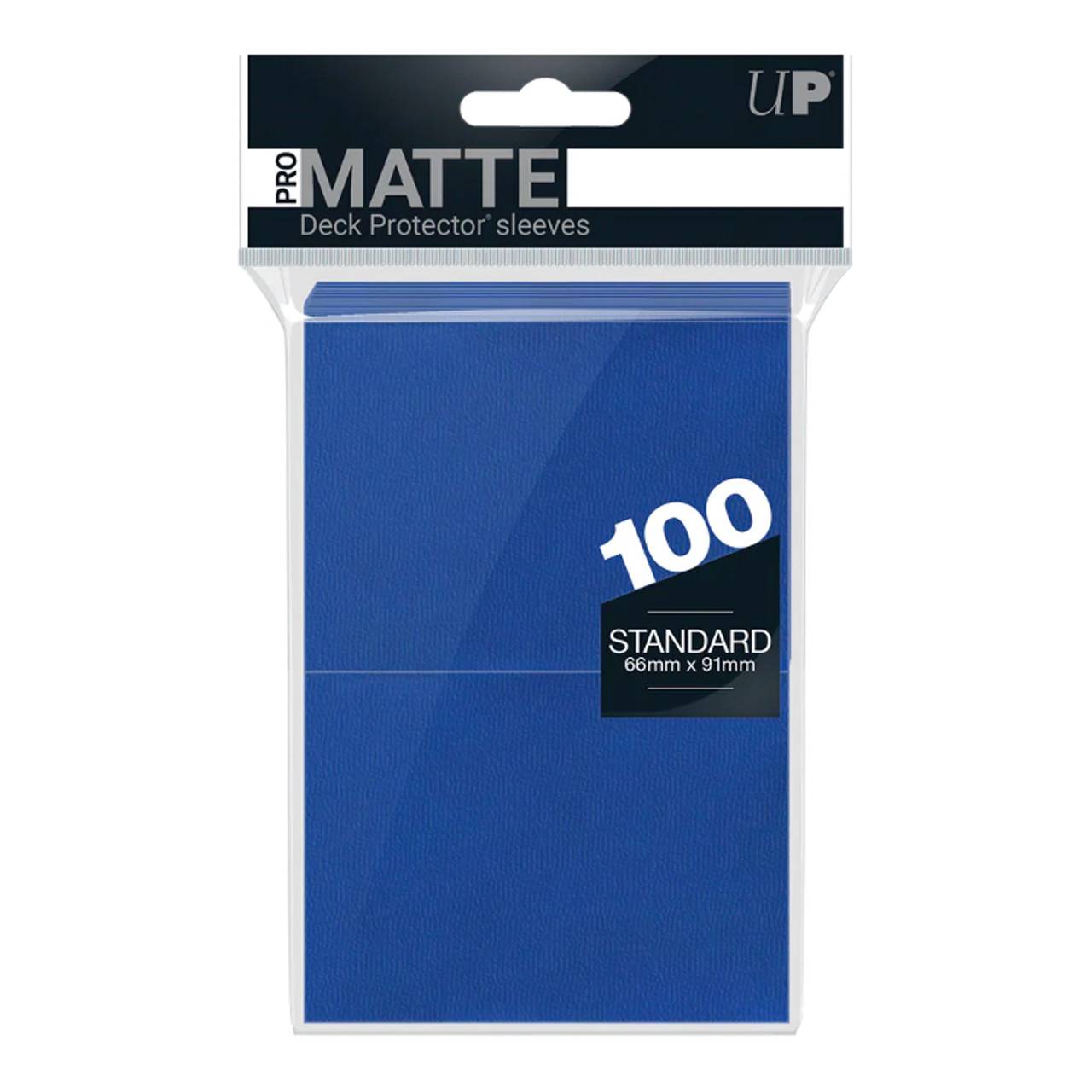 Ultra Pro Matte Sleeves Blå 100st (Standard) - Hobbykort