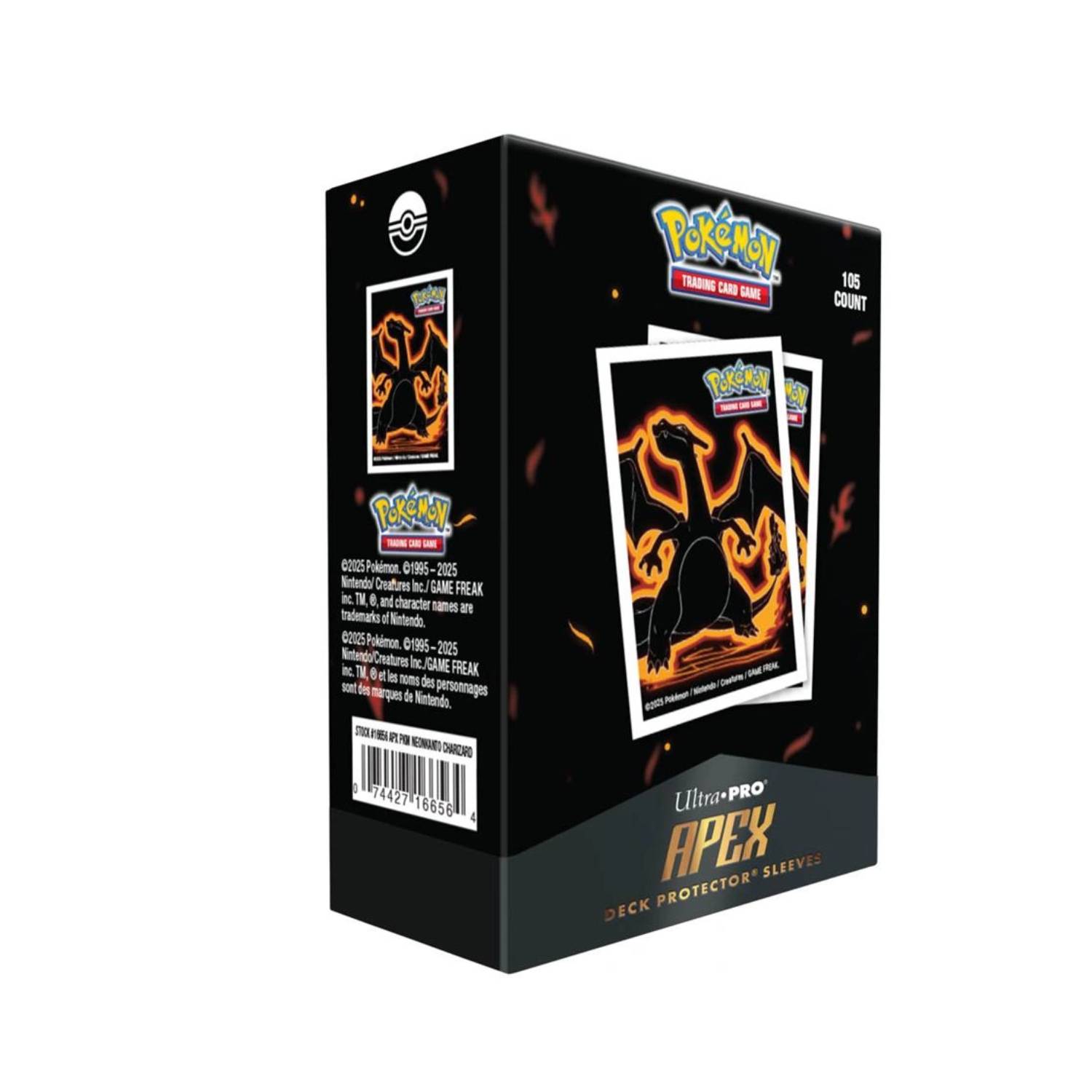 Ultra PRO: Pokémon Protecetor Sleeves Neon Kanto Charizard 105st (Standard)-Hobbykort
