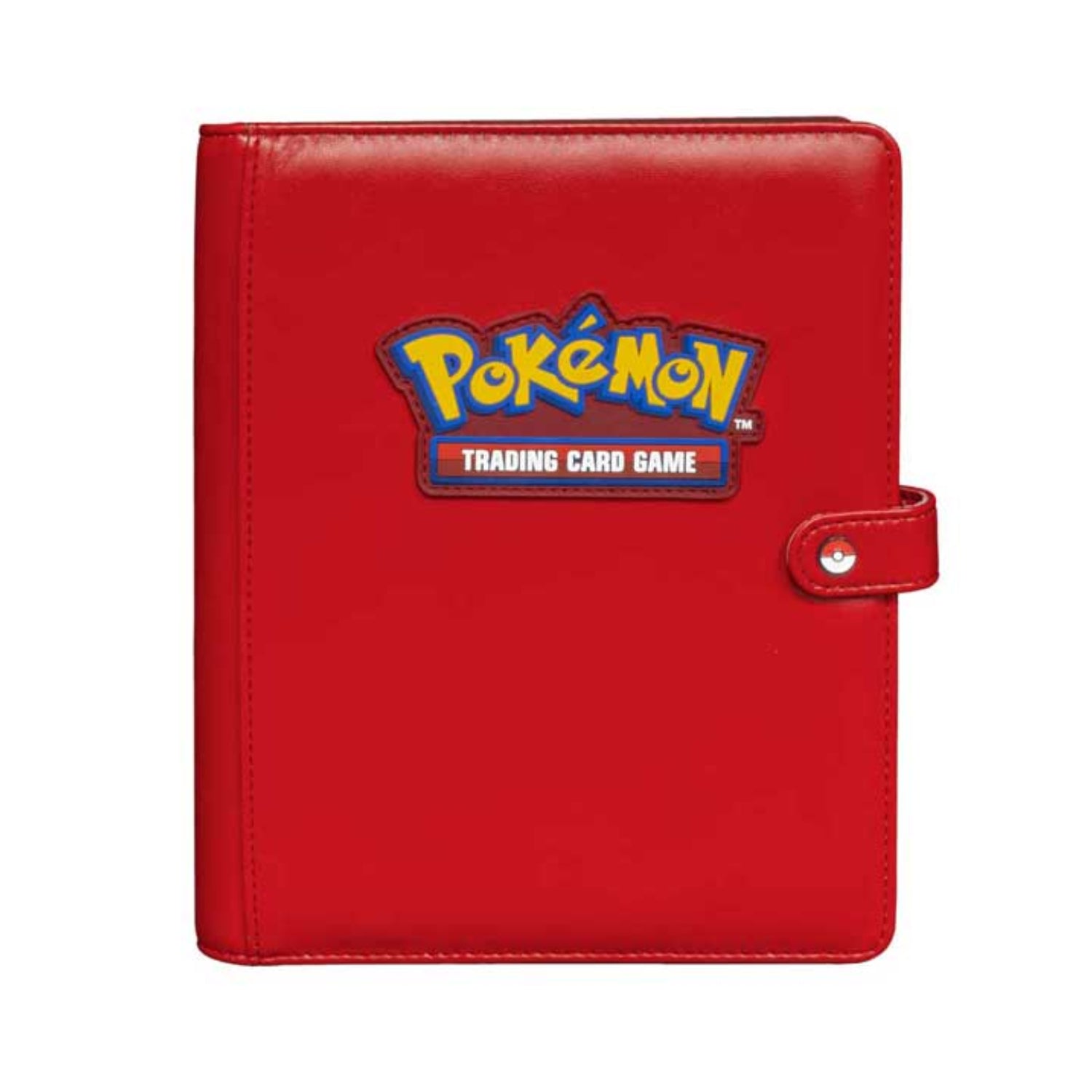 Ultra PRO: Premium Red 4-Pocket Snap Binder - Pokémon-Hobbykort