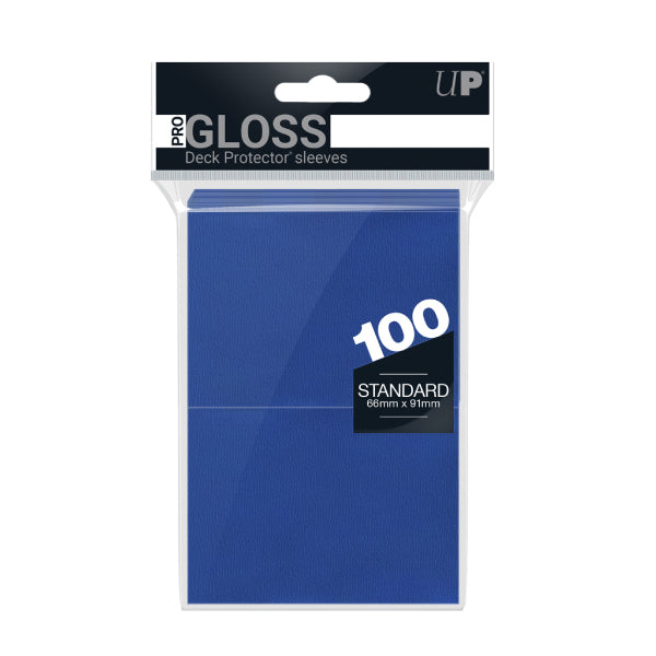 Ultra Pro Gloss Card Sleeves Blå 100st (Standard)-Hobbykort