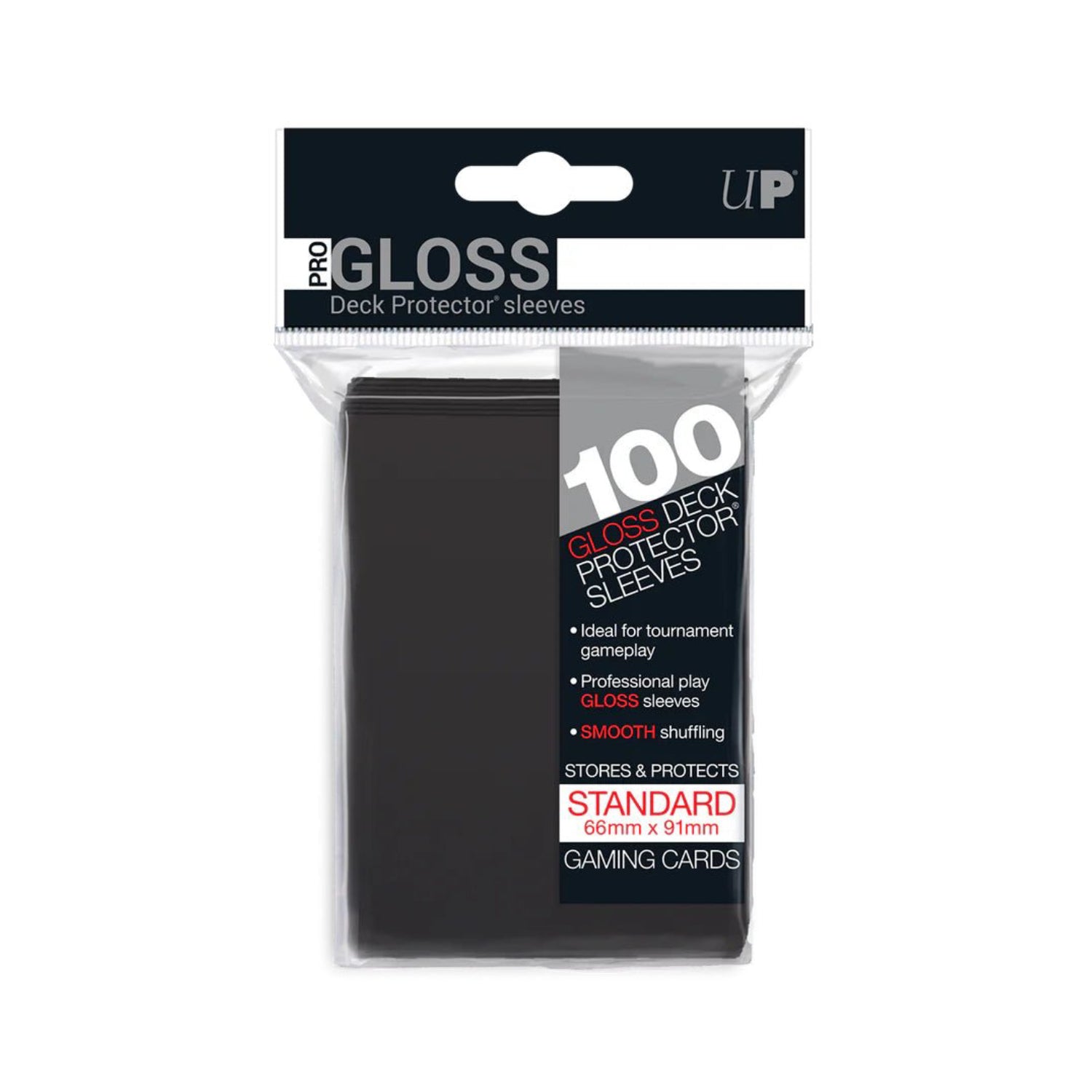 Ultra Pro Gloss Card Sleeves Svart 100st (Standard)-Hobbykort