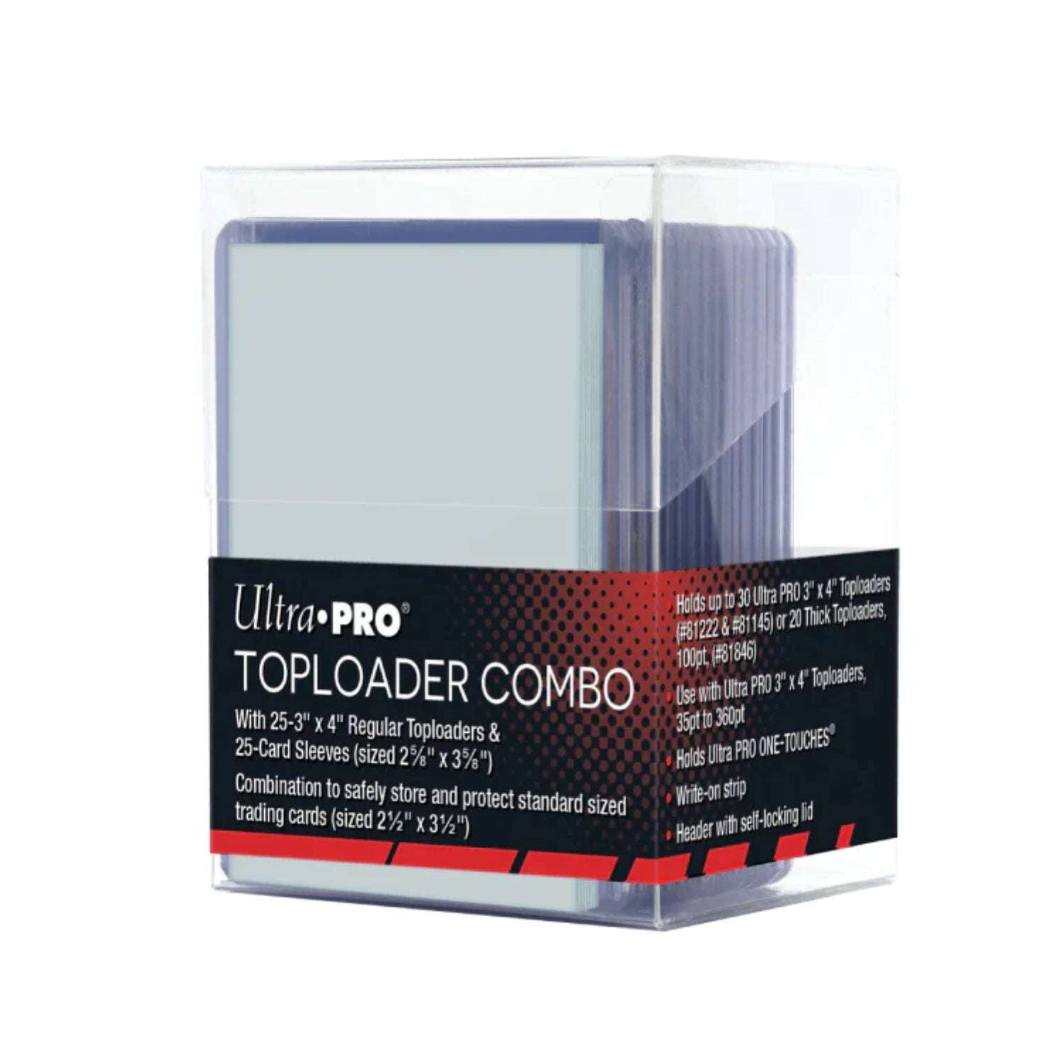 Ultra Pro Toploader Regular & Sleeves Combo Box-Hobbykort