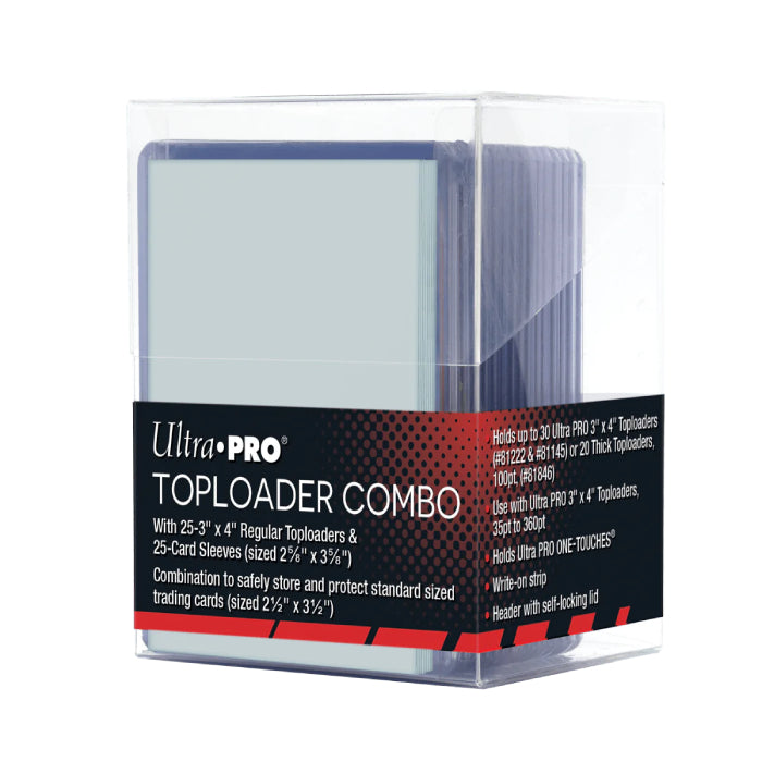 Ultra Pro Toploader Regular & Sleeves Combo box (25st)-Hobbykort