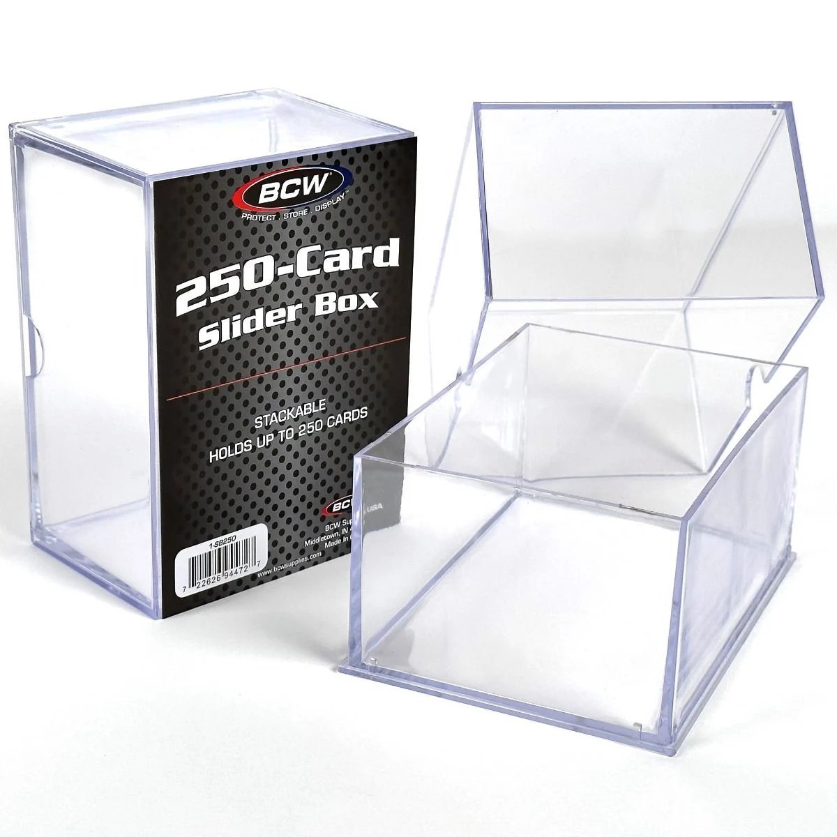 BCW 2 - Piece Slider Box (250 kort) - Hobbykort