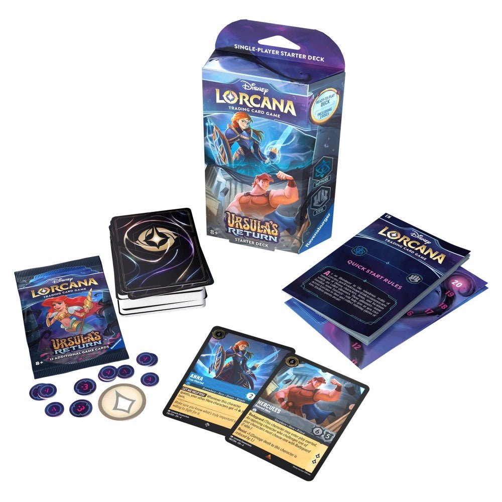 Disney Lorcana TCG: Ursula's Return Starter Deck - Sapphire & Steel - Hobbykort