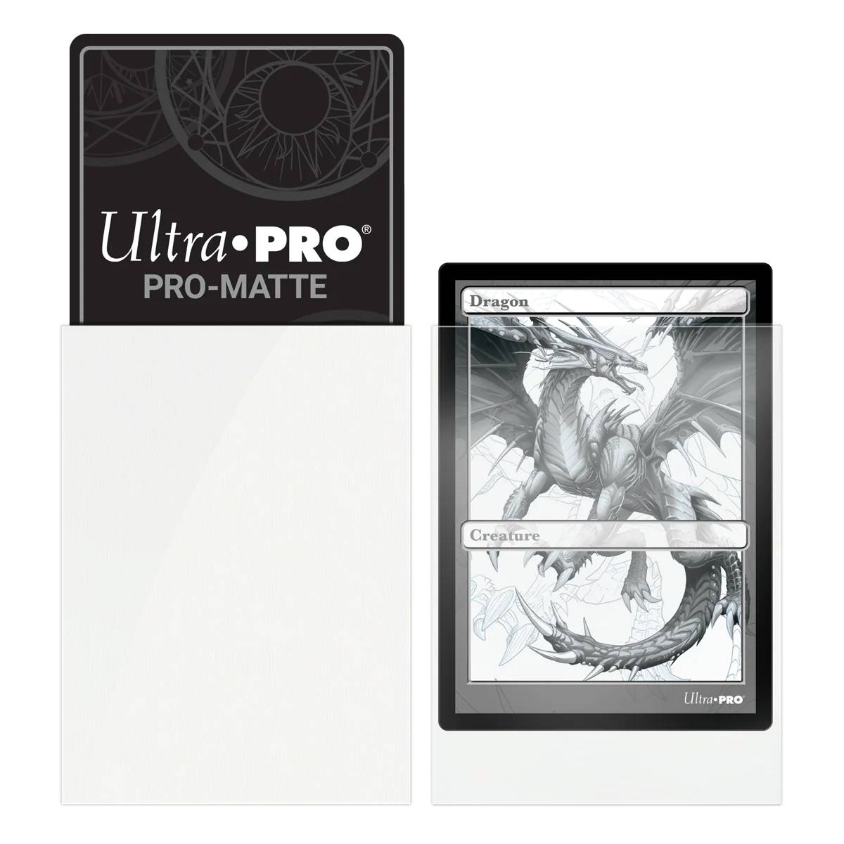 Ultra Pro Matte Sleeves Vit 100st (Standard) - Hobbykort