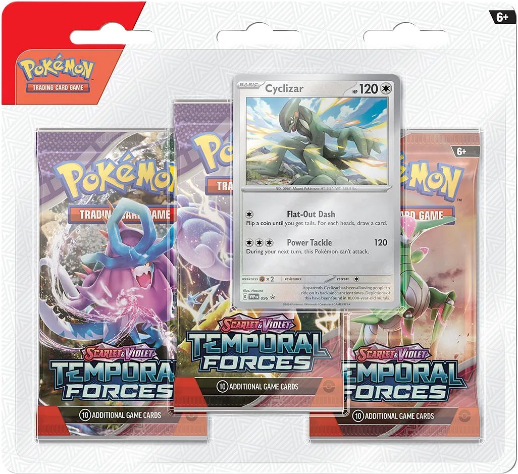 Pokémon Scarlet & Violet 5: Temporal Forces Blister 3 - Pack - Hobbykort