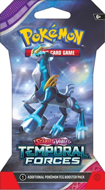 Pokémon SV5: Temporal Forces, 1 Sleeved Booster-Hobbykort