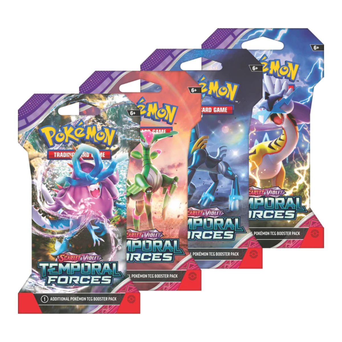 Pokémon SV5: Temporal Forces Sleeved Booster Pack-Hobbykort